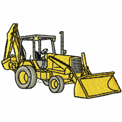 Construction Machinery Vehicles Embroidery Design 4